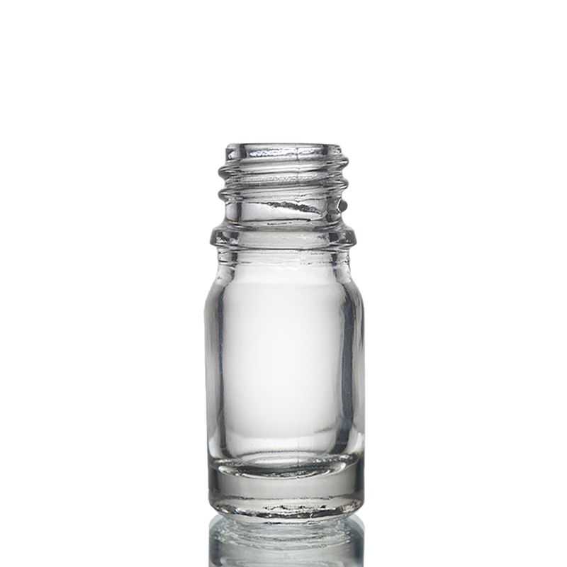 Bouteille Compte-gouttes en Verre Transparent de 5ml - Sans Bouchon