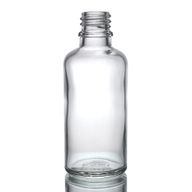Bouteille Compte-gouttes en Verre Transparent de 100ml - Sans Bouchon
