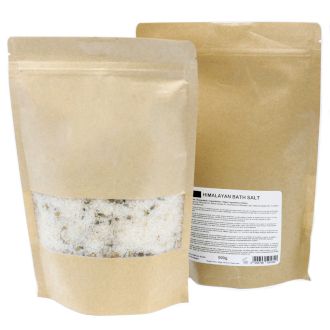 Mélange de Sels de Bain de l'Himalaya 500g - Rénovateur de peau - Marque Blanche