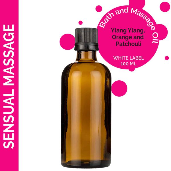 Huile de Massage Sensuel - 100ml - Marque Blanche