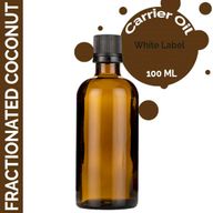 Huile de Noix de Coco Fractionnée - 100ml - Marque Blanche