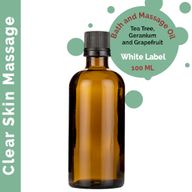 Huile de Massage Peau Claire - 100 ml - Marque Blanche