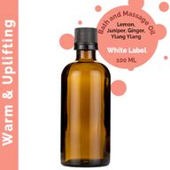 Huile de Massage Chauffante et Vivifiante - 100 ml - Marque Blanche