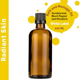 Huile de Massage Peau Radieuse - 100 ml - Marque Blanche