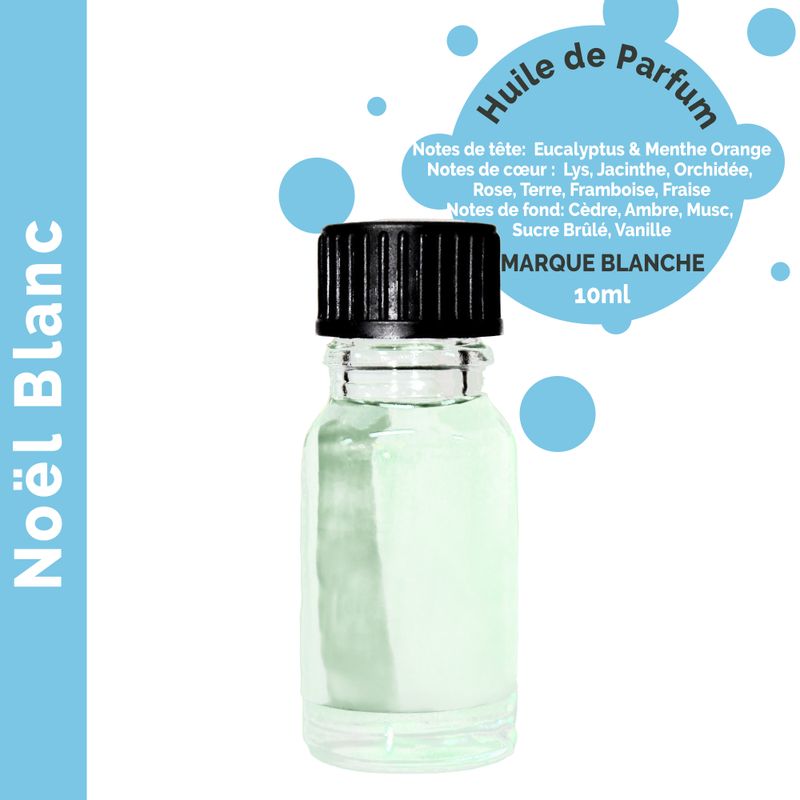 Huile Parfumée Noël Blanc 10ml - Marque Blanche