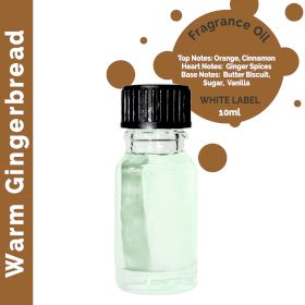 Huile Parfumée Pain d'Épices Chaud 10 ml - Marque Blanche