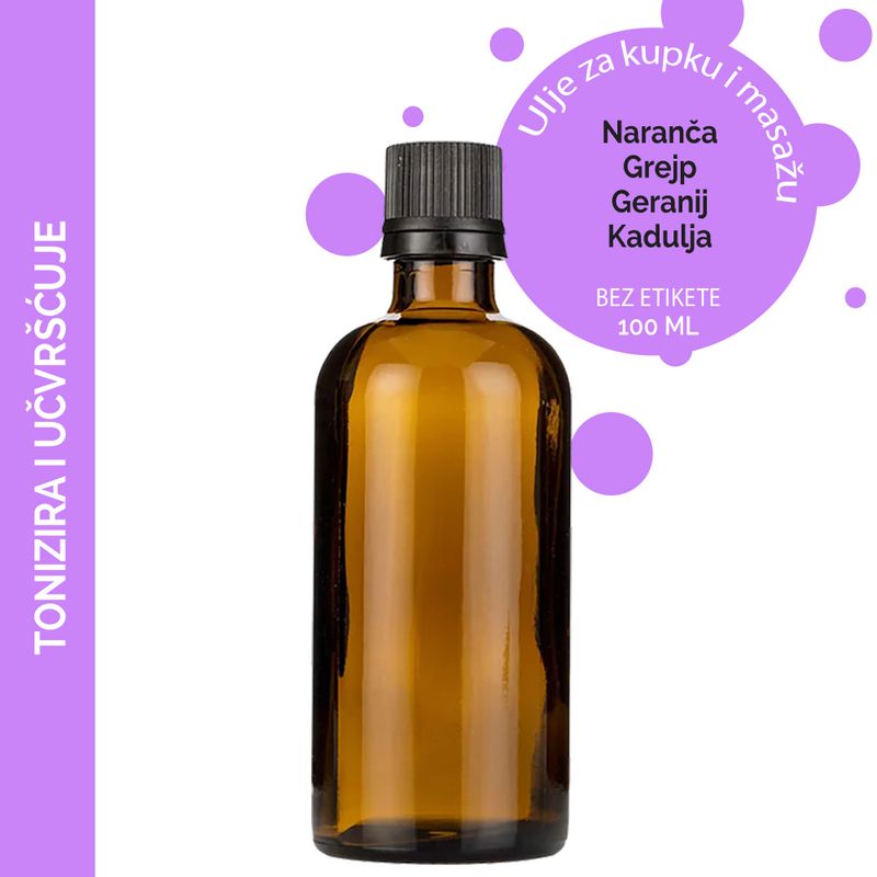 Huile de Massage Tonifiante et Raffermissante - 100 ml - Marque Blanche