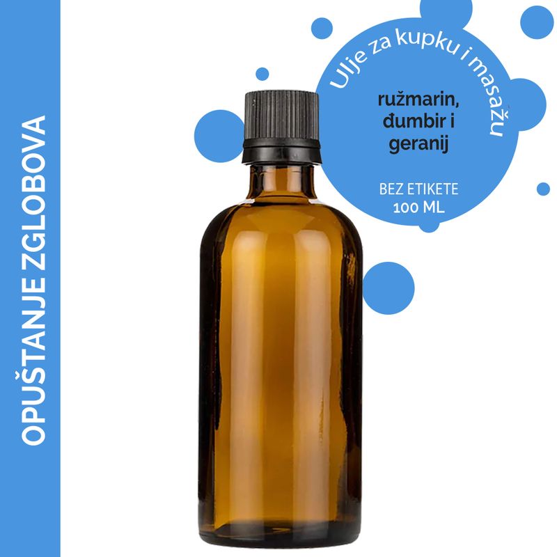 Huile de Massage Apaisante pour Articulations - 100ml - Marque Blanche