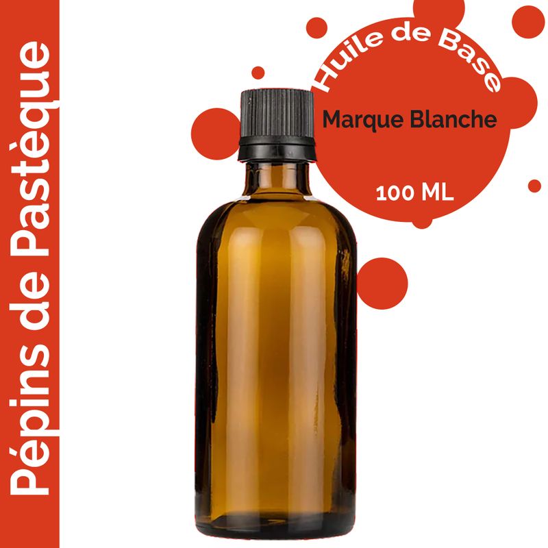 Huile de Pépins de Pastèque - 100ml - Marque Blanche