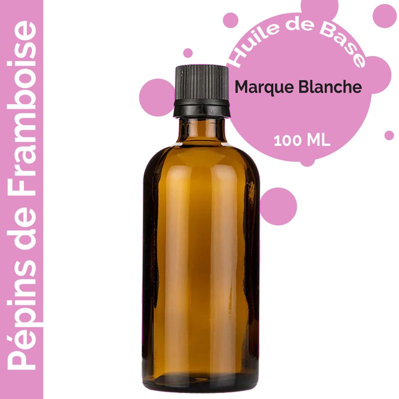 Huile de Pépins de Framboise - 100ml - Marque Blanche