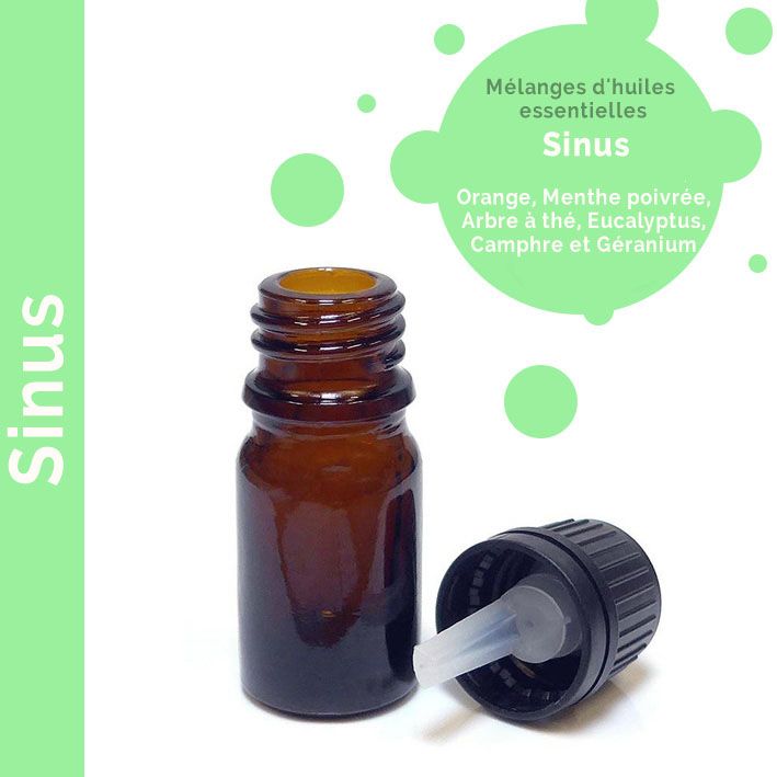 Mélange d'Huiles Essentielles Sinus - Sans étiquette