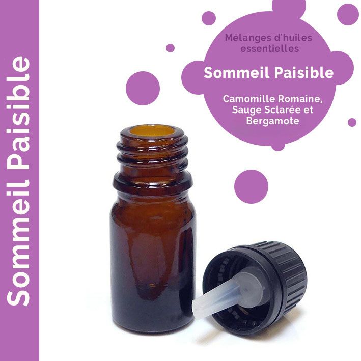 Mélange d'Huiles Essentielles Sommeil Paisible - Sans étiquette