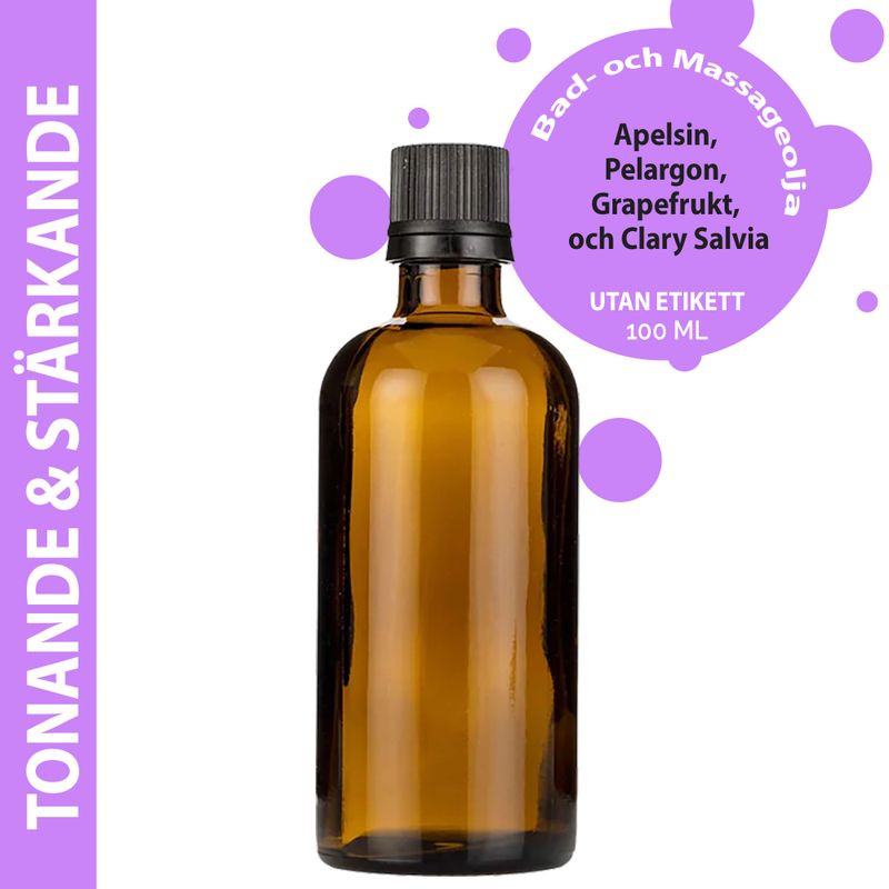 Huile de Massage Tonifiante et Raffermissante - 100 ml - Marque Blanche