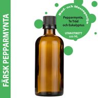 Huile de Massage Fraîche Menthe Poivrée - 100ml - Marque Blanche