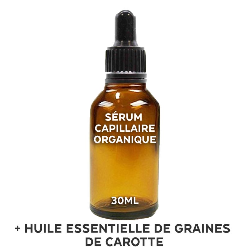 Sérum Capillaire Bio Sans Étiquette 30ml - Graine de carotte