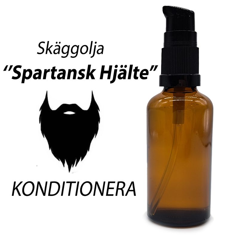 Huile à Barbe 50ml - Héros Spartiate - Sans étiquette