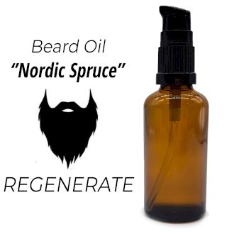 Huile à Barbe 50ml - Épicéa nordique - - Sans étiquette