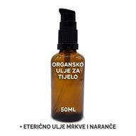 Huile Corporelle Bio 50ml - Carotte & Orange - Sans étiquette