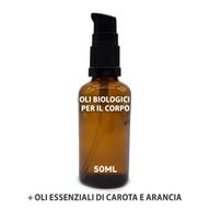 Huile Corporelle Bio 50ml - Carotte & Orange - Sans étiquette