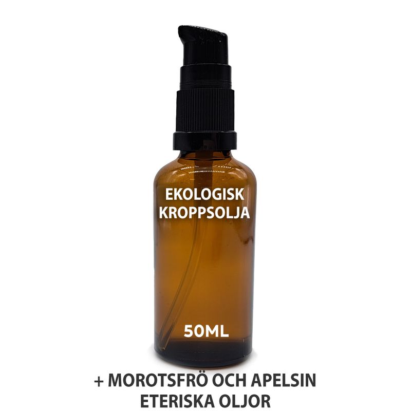 Huile Corporelle Bio 50ml - Carotte & Orange - Sans étiquette