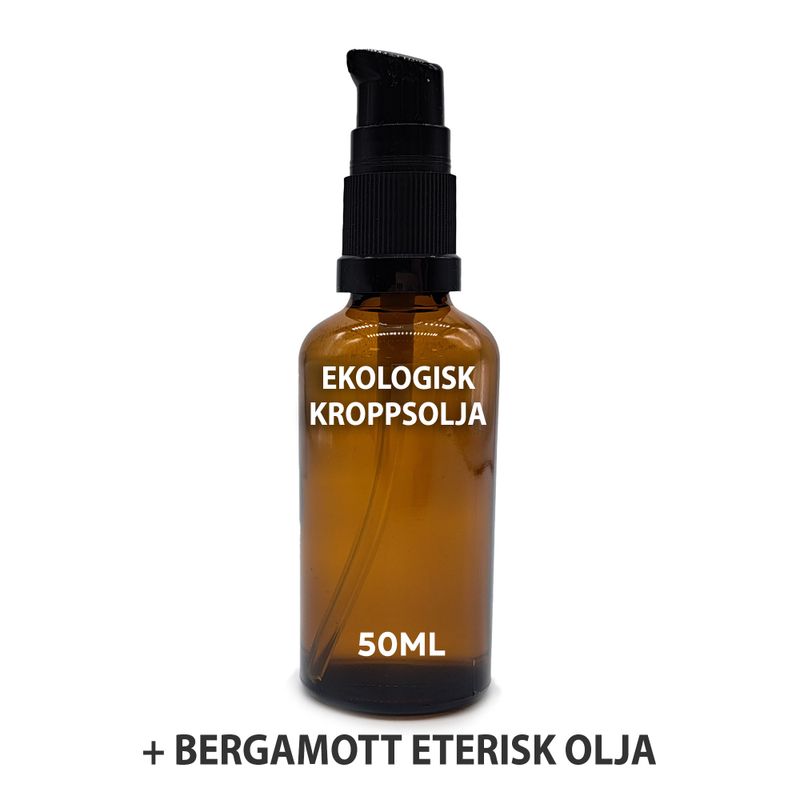 Huile Corporelle Bio 50ml - Bergamote - Sans étiquette