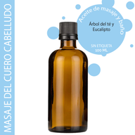 Huile de Massage Cuir Chevelu - 100ml - Marque Blanche