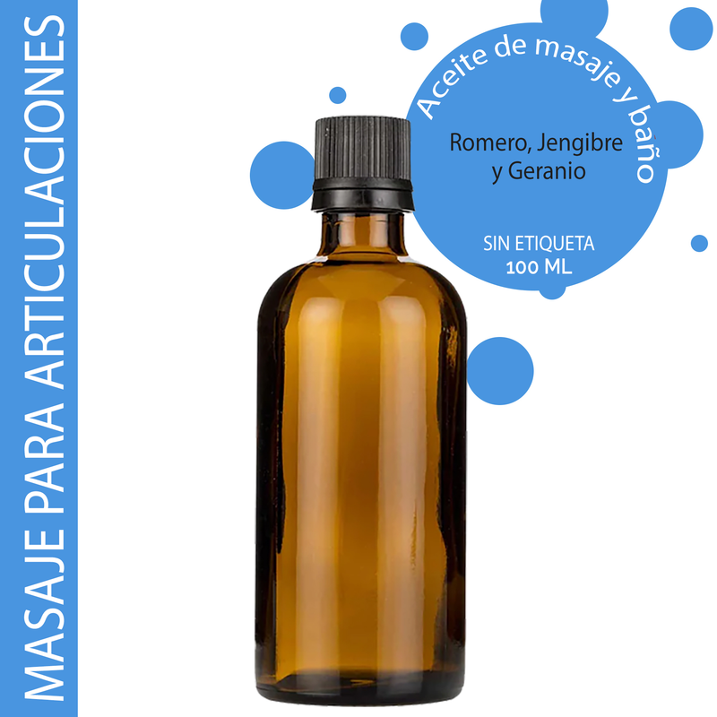 Huile de Massage Apaisante pour Articulations - 100ml - Marque Blanche