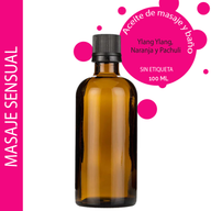 Huile de Massage Sensuel - 100ml - Marque Blanche