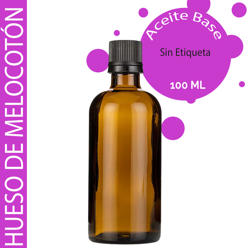 Huile de Noyaux de Pêche - 100ml - Marque Blanche