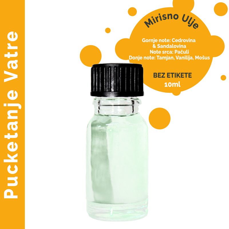 Huile Parfumée Feu de Bûche Crépitant 10 ml - Marque Blanche