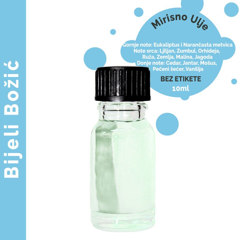 Huile Parfumée Noël Blanc 10ml - Marque Blanche