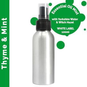 Brume d'Huiles Essentielles 100ml - Thym & Menthe - Marque Blanche