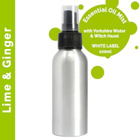 Brume d'Huiles Essentielles 100ml - Citron vert & Gingembre - Marque Blanche