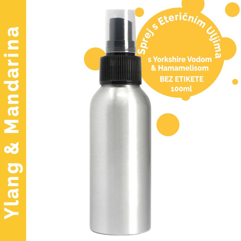 Brume d'Huiles Essentielles 100ml - Ylang Ylang & Mandarine - Marque Blanche