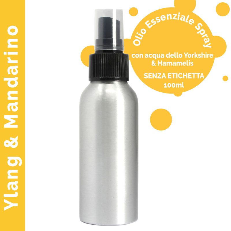 Brume d'Huiles Essentielles 100ml - Ylang Ylang & Mandarine - Marque Blanche