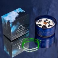 Bougies en Cristal du Zodiaque avec Bracelet de Pierres Précieuses - Pack de Démarrage