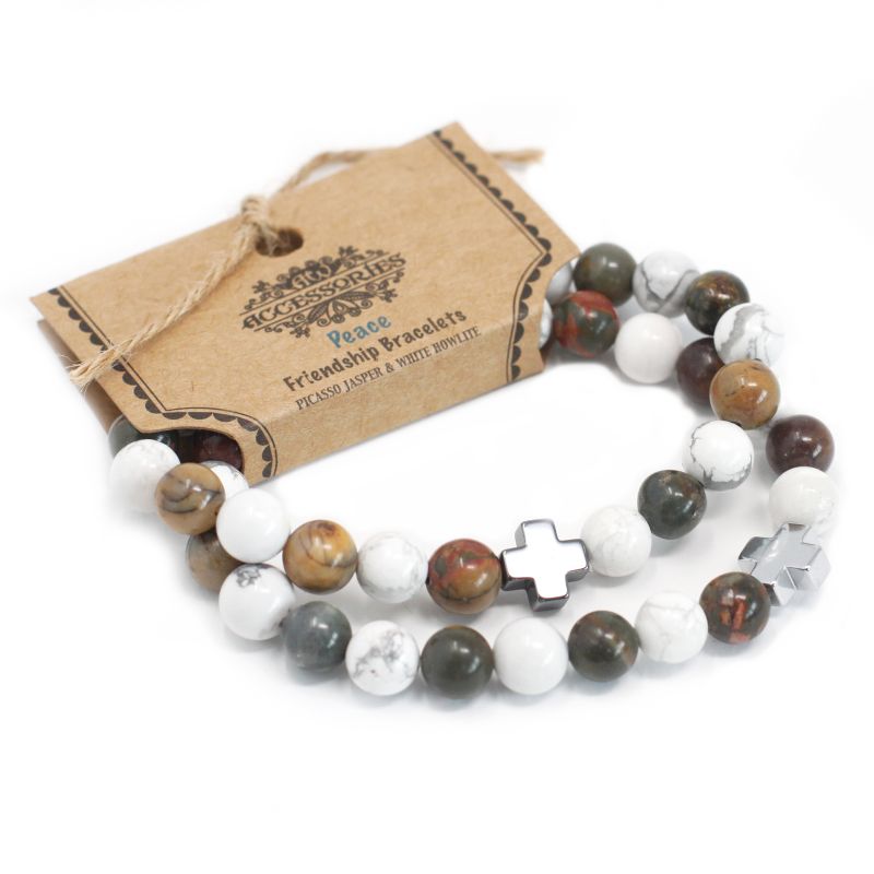 Pack de démarrage de 40 Packs de 2 Bracelets d'Amitié en Pierres Précieuses