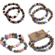 Pack de démarrage de 40 Packs de 2 Bracelets d'Amitié en Pierres Précieuses