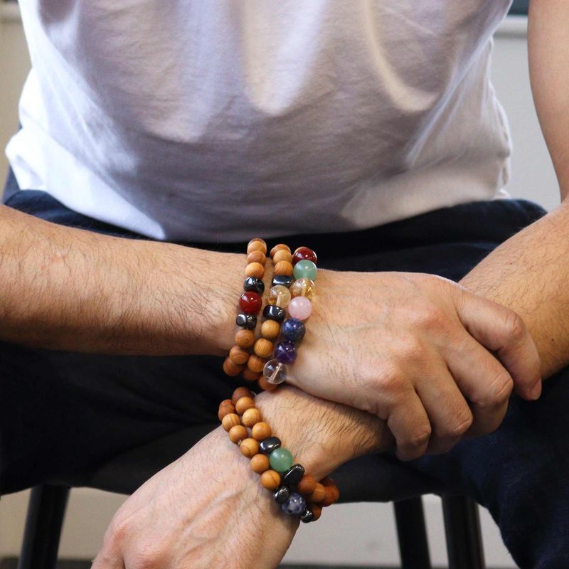 Pack de Démarrage Bracelets Chakra en Bois de Cèdre