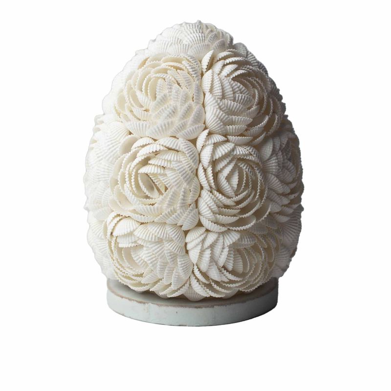 Lampe Coquillage Boho - Rose Ovale - 15cm