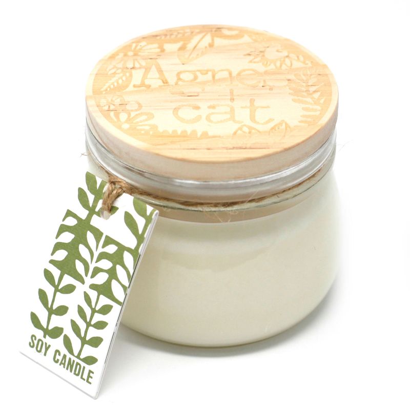 Coffret Cadeau de Bougies en Cire de Soja en Pot de 180 gr - Rhubarbe