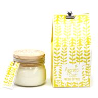 Coffret Cadeau de Bougies en Cire de Soja en Pot de 180 gr - Agrumes