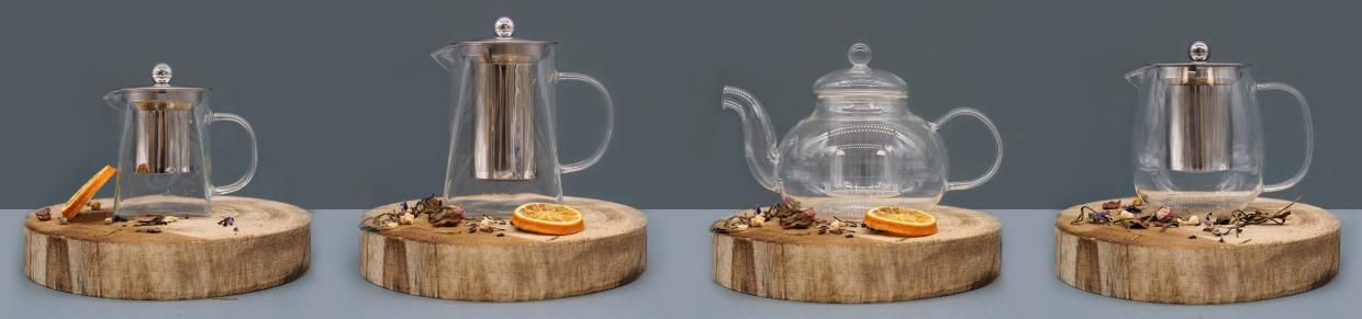 Théières en verre avec filtre d'infusion en gros