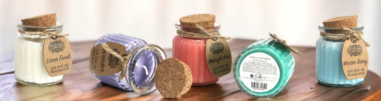 Bougies en Pot à la Cire de Soja