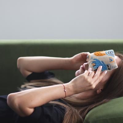 Coussinets thérapeutiques pour les yeux à la lavande et au blé