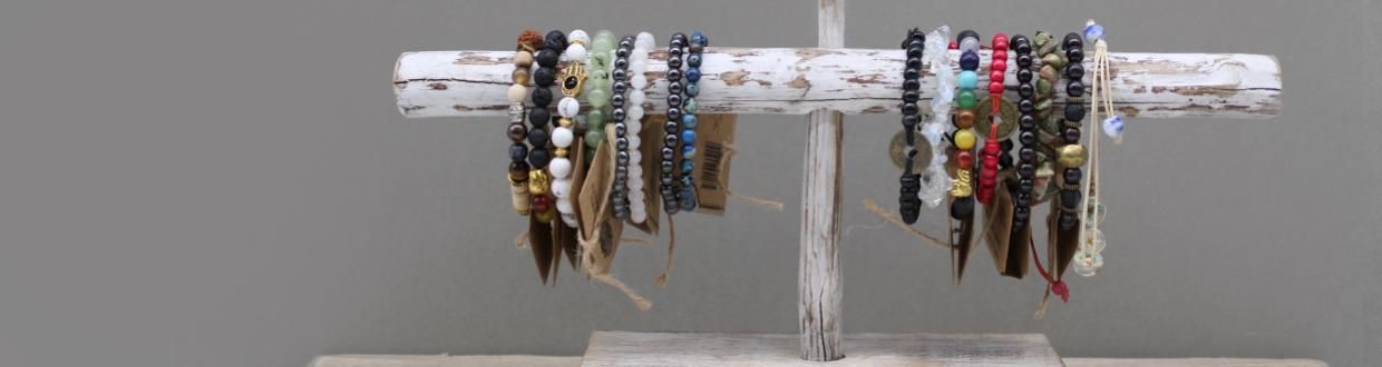Présentoir à Bijoux en Bois Naturel