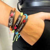 Bracelets d'Amitié Faits Main - Imprimé Noix de Coco Friends (asst)