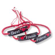 Bracelets d'Amitié Faits Main - Imprimé Noix de Coco Friends (asst)