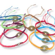 Bracelets d'Amitié Faits Main - Pièce Feng Shui Amis Chanceux (asst)