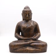Bouddha Moyen Classique Doré Antique - 0,5m